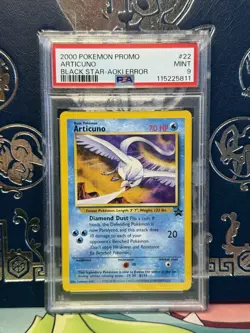2000 POKEMON PROMO ARTICUNO BLACK STAR - AOKI ERROR #22 PSA 9 - Image 1