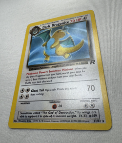 2000 Pokemon Dark Dragonite 22/82 Team Rocket Unlimited Non-Holo Light Play LP - Image 3