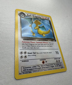 2000 Pokemon Dark Dragonite 22/82 Team Rocket Unlimited Non-Holo Light Play LP - Image 4