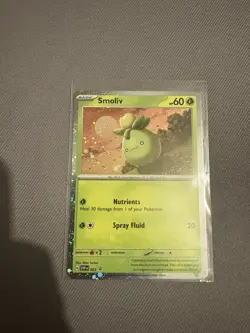 POKEMON TCG: SMOLIV SVP 023 SCARLET VIOLET BLACK STAR PROMO CARD NM - Image 1