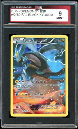 2015 Pokemon XY Black Star Promo #XY80 Black Kyurem Full Art KSA 9 Mint - Image 1