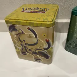 Pokemon TCG: 2021 Stacking Tins Lot 3 *EMPTY* Grass Water Electric Collectable - Image 4