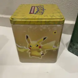 Pokemon TCG: 2021 Stacking Tins Lot 3 *EMPTY* Grass Water Electric Collectable - Image 5