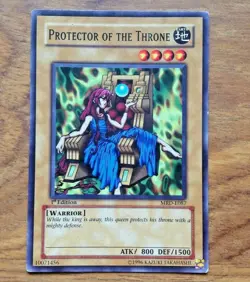 YUGIOH Protector of the Throne MRD-E087 1ST Edition. Free UK Postage - Image 1