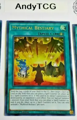 x1 MYTHICAL BESTIARY - 1ST ED ULTRA RARE NM EXFO-EN058 - YUGIOH ENG/GERMAN/PORT - Image 1
