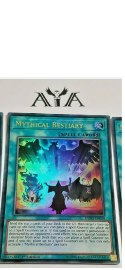 x1 MYTHICAL BESTIARY - 1ST ED ULTRA RARE NM EXFO-EN058 - YUGIOH ENG/GERMAN/PORT - Image 4