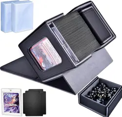 MTG Deck Box for Commander Display, Fits 100+ Double-Sleeved Cards, DICE TRAY - Image 1