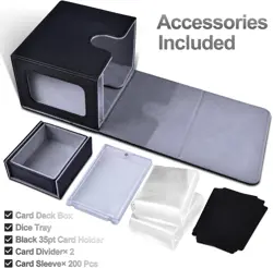MTG Deck Box for Commander Display, Fits 100+ Double-Sleeved Cards, DICE TRAY - Image 2