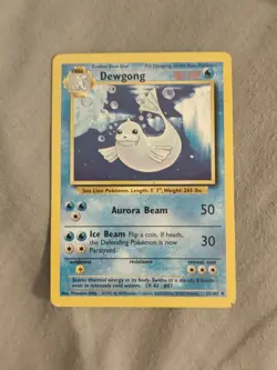 Pokemon TCG Dewgong Base Set Unlimited Uncommon Card 25/102 Regular - Image 1