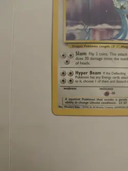 Pokemon TCG Dragonair Card 18/102 Unlimited Rare NM Vintage Base Set - Image 2