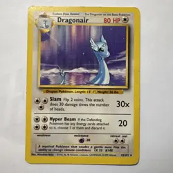 Pokemon TCG Dragonair Card 18/102 Unlimited Rare NM Vintage Base Set - Image 1