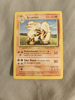 Pokemon TCG Arcanine Base Set, Unlimited Uncommon Card 23/102 - Image 1