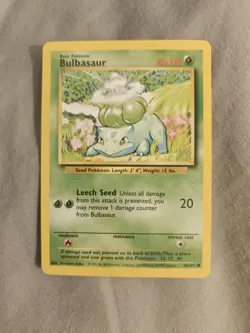 Pokemon TCG Bulbasaur Base Set 2, Unlimited Common Card 67/130 NM M - Image 1