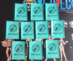 ONE PIECE TCG Official Card Sleeves Standard Teal Back Anniv PACK OF 10 UNUSED - Image 1