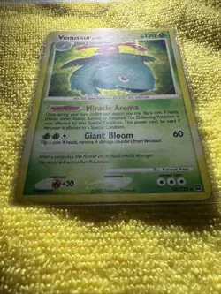 Swirl Venusaur LV.51 Secret Wonders Holo Rare Pokemon Card 20/132 2007 - Image 3