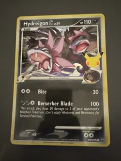 Pokemon Card Hydreigon C lv61 SWSH138 Celebrations Jumbo Promo Near Mint - Image 1