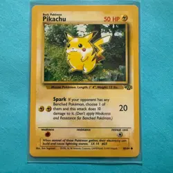 Pikachu 60/64 Jungle Set Pokemon Card WOTC Vintage NM - Common - Image 1