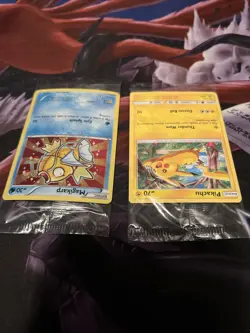 Magikarp Pokemon 2016 Shiny Black Star Promo Card #XY143 And Pikachu SM04 Sealed - Image 2