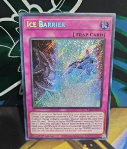 Yu-Gi-Oh TCG Ice Barrier RA01-EN071 1st Edition Secret Rare Card NM - Image 1