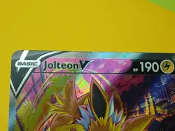 Pokemon Sword & Shield Collection Box Promo Card Jolteon V SWSH 183 Alt Art - Image 4