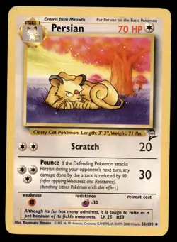 Pokemon Card Persian (Base Set 2) 56/130 EXCELLENT Non-Holo Uncommon TCG!!!!!!!! - Image 1