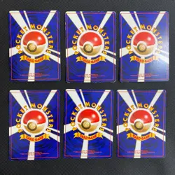 Base Set 1996 Normal Card Set of 6 Japanese Pokemon Card Old Back s0056 - Image 2