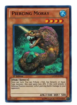 Yu-Gi-Oh Card: Piercing Moray GENF-EN082 Ultra Rare 1st Edition! NM - Image 1