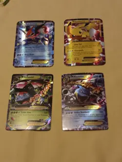 4 pokemon fan art cards lot - Image 1