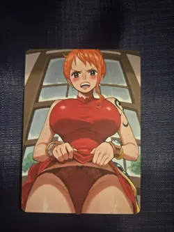 One Piece Nami Waifu Doujin Goddess Double Sided Card - Image 1