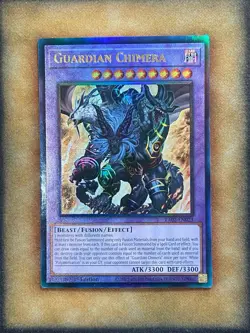 Yugioh Guardian Chimera RA02-EN023 Prismatic Ultimate Rare 1st Ed NM - Image 1