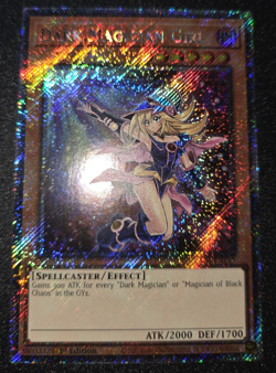 Yugioh Dark Magician Girl 7th Art RA04-EN107 Platinum Secret Rare 1st Edition NM - Image 2