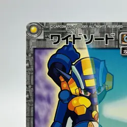 Wide Sword Mega Man EXE Rock man TCG Trading Card CAPCOM Anime Japan 2002 #006 - Image 3