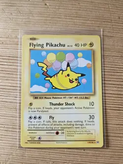 Pokemon TCG XY Evolutions: Flying Pikachu Secret Rare Card 110/108 - Image 1