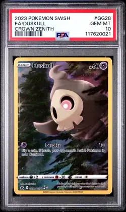 2023 Pokemon Crown Zenith # GG28 Full Art Duskull PSA 10 Card GEM MINT Free Ship - Image 1