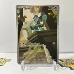 Golett 122/086 - Illustration Rare - Black Bolt - Pokemon Card - Mint - Image 1
