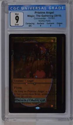 2019 MTG Pristine Angel Commander #70 Mythic CGC Mint 9 - Error: Double Printing - Image 1