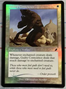 MTG Scourge Guilty Conscience White Foil Common Near-Mint - Image 1