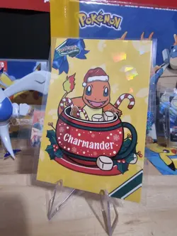 Pokemon Merry Christmas Card Database - Santa Hat Charmander - Image 3
