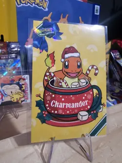 Pokemon Merry Christmas Card Database - Santa Hat Charmander - Image 6