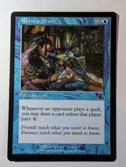 Rhystic Study - Prophecy - Regular - LP - Magic the Gathering MTG - Image 1