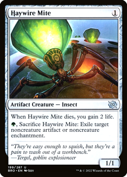 MTG Haywire Mite 199 Foil The Brothers' War - Image 1