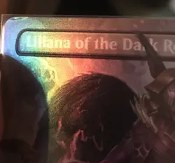 MTG Liliana of the Dark Realms - Foil - Borderless, Damaged English Commander: - Image 2