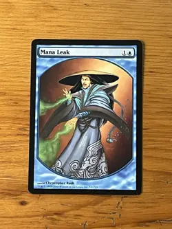 MTG - Magic the Gathering - Mana Leak - Magic Online Rewards Promo (PRM) - NM - Image 1