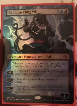 Ral, Crackling Wit Borderless Foil - BLB 0341 NM - MTG Magic - Image 1