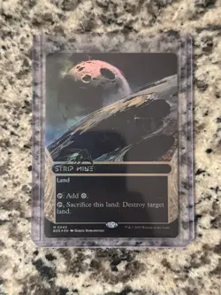 MTG Strip Mine BORDERLESS FOIL 0040 EOS - Image 1