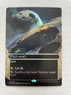 MTG Strip Mine BORDERLESS FOIL 0040 EOS - Image 1