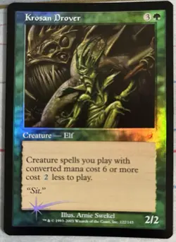 MTG Scourge Krosan Drover Green Foil Common Near-Mint - Image 1