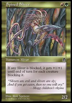 Spined Sliver - Medium Play MTG Stronghold - Image 1