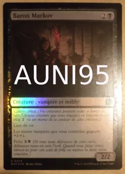 Mtg Magic Markov Baron markov FOIL FRENCH vf fr vampire march of the machines - Image 1