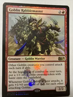 Goblin Rabblemaster Foil Promo Card 145/269 Core Set 2015 M15 MTG - Image 1